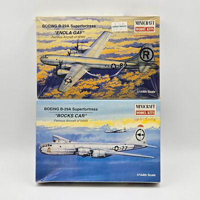 Pair of Minicraft Model Kits. Pair of Minicraft Model kits, both with box and look to be 
