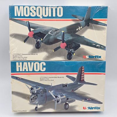 Pair of USA Arifix Model Kits . Pair of USA Airfix Model Kits, both have box and look to be 
