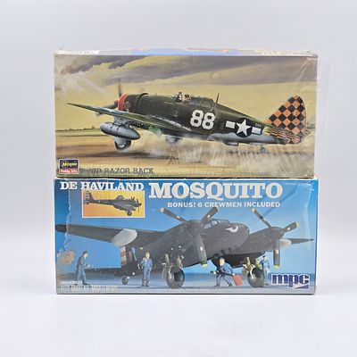 Pair of Plane Model kits . Pair of Plane Model kits, one Monogram and one MPC. Both have box and 