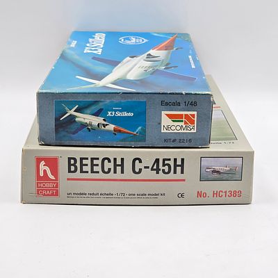 Pair of Plane Model Kits . Pair of Plane Model Kits, one hobby craft and one NECOMS4. Both have 