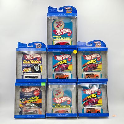 Lot of 7 Hot Wheels Diecast Vehicles from the 30th Anniversary Collection (1998) including: 
1- 
