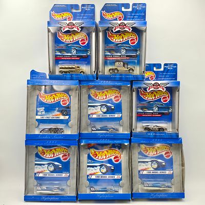 Lot of 8 Hot Wheels Diecast Vehicles including: 
1- 1998 Final Run Tank Truck 
2- 1998 Final 