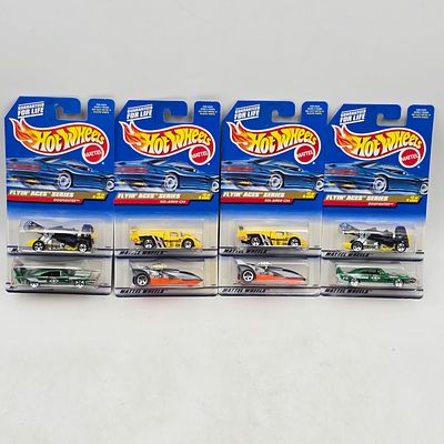 Hot Wheels Flyin’ Aces Lot of 8. Lot of 8 Hot Wheels diecast cars from the Flyin’ Aces Series (2 