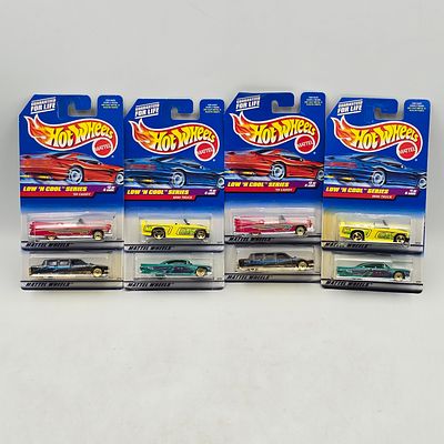 Hot Wheels Low N Cool Lot of 8. Lot of 8 Hot Wheels diecast cars from the Low ’N Cool Series (2 