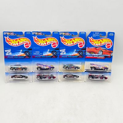Hot Wheels Rockin Rods Series Lot of 8. Lot of 8 Hot Wheels diecast cars from the Rockin’ Rods 