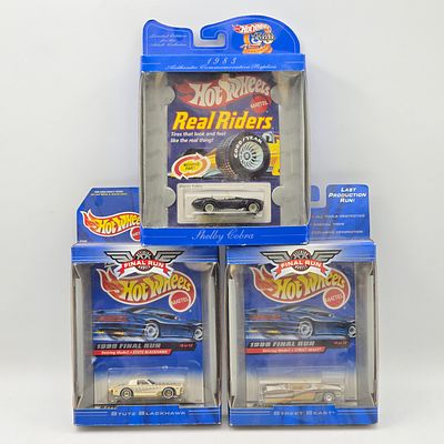 Lot of 3 Hot Wheels Special Editions. Includes Shelby Cobra from the 1983 Authentic 