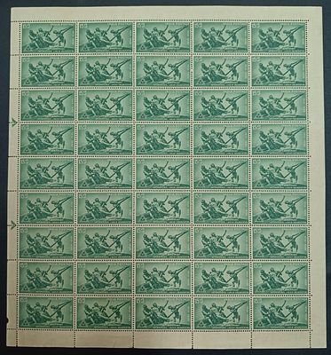India 1959 International Labour Organisation, 15np - Mnh, condition as shown - Full Sheet of 45