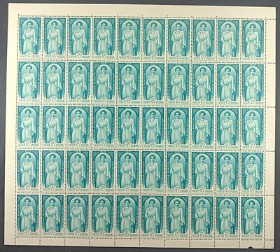 India 1968 Sister Nivedita, 20p - Mnh - Full Sheet of 50 Stamps