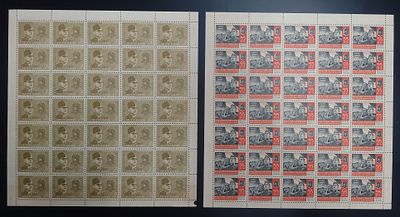 India 1964 67th Birth Anniv. Of Subhas Chandra Bose - Mnh, brown gum - Set of 2 Full Sheets