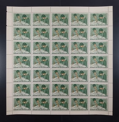 India 1970 India National Philatelic Exhibition (Children With Stamps), 20p - Mnh, brown spots 