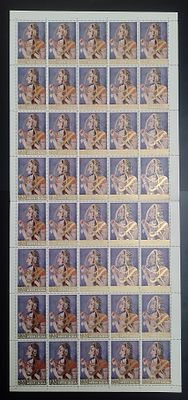 India 1973 Indian Miniature Paintings (Radha), 20p - Mnh, brown stain marks, horizontic center 