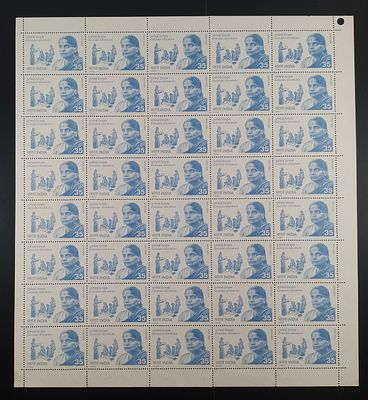 India 1982 First Death Anniv. of Durgabai Deshmukh, 35p - Mnh, brown stains & single fold - 