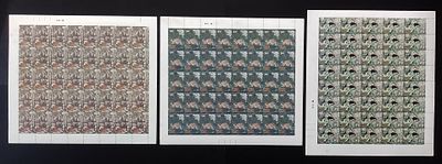 India 2009 Rare Fauna of North East India Barbe's Leaf Monkey, Red Panda & Marbled Cat - Mnh - 