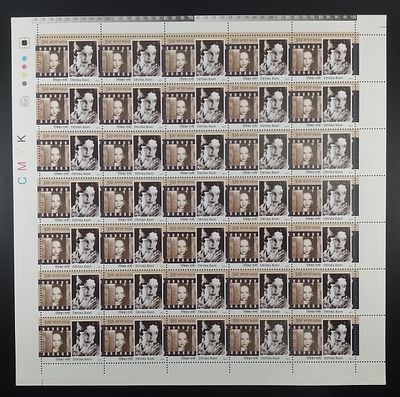 India 2011 Legendary Heroines of India Devika Rani, 5r - Mnh - Full Sheet of 35 Stamps