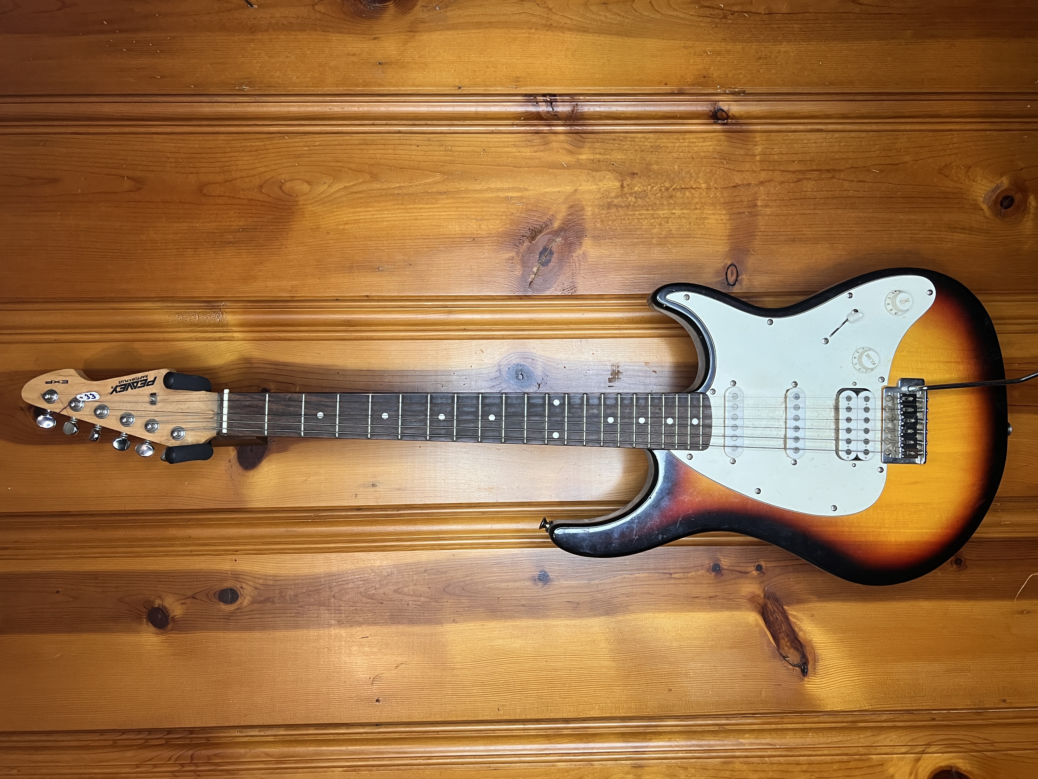 Peavey Raptor Plus EXP HSS Electric Guitar in Sunburst Finish