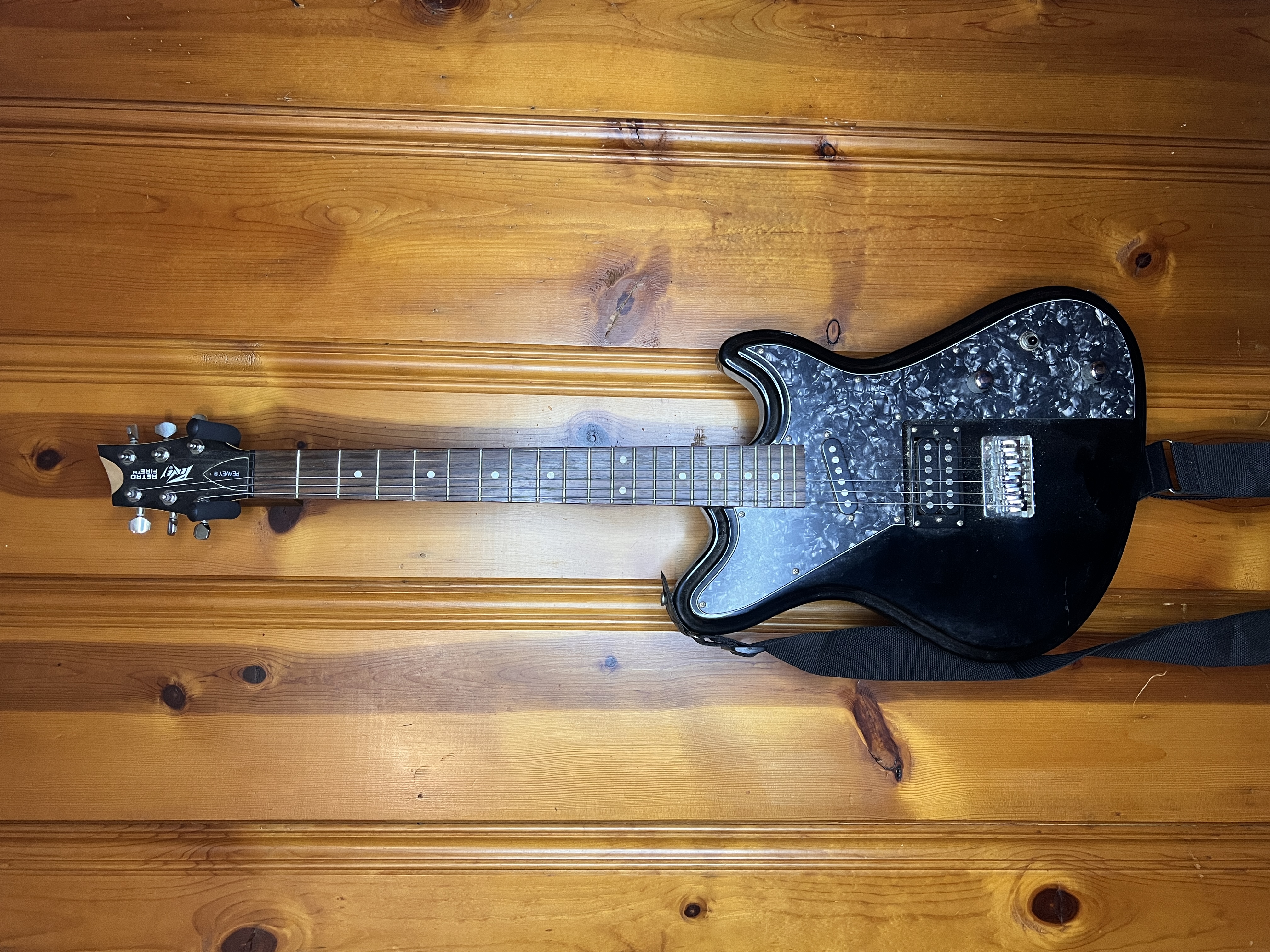 Peavey Retro Fire Black Solid Body Electric Guitar