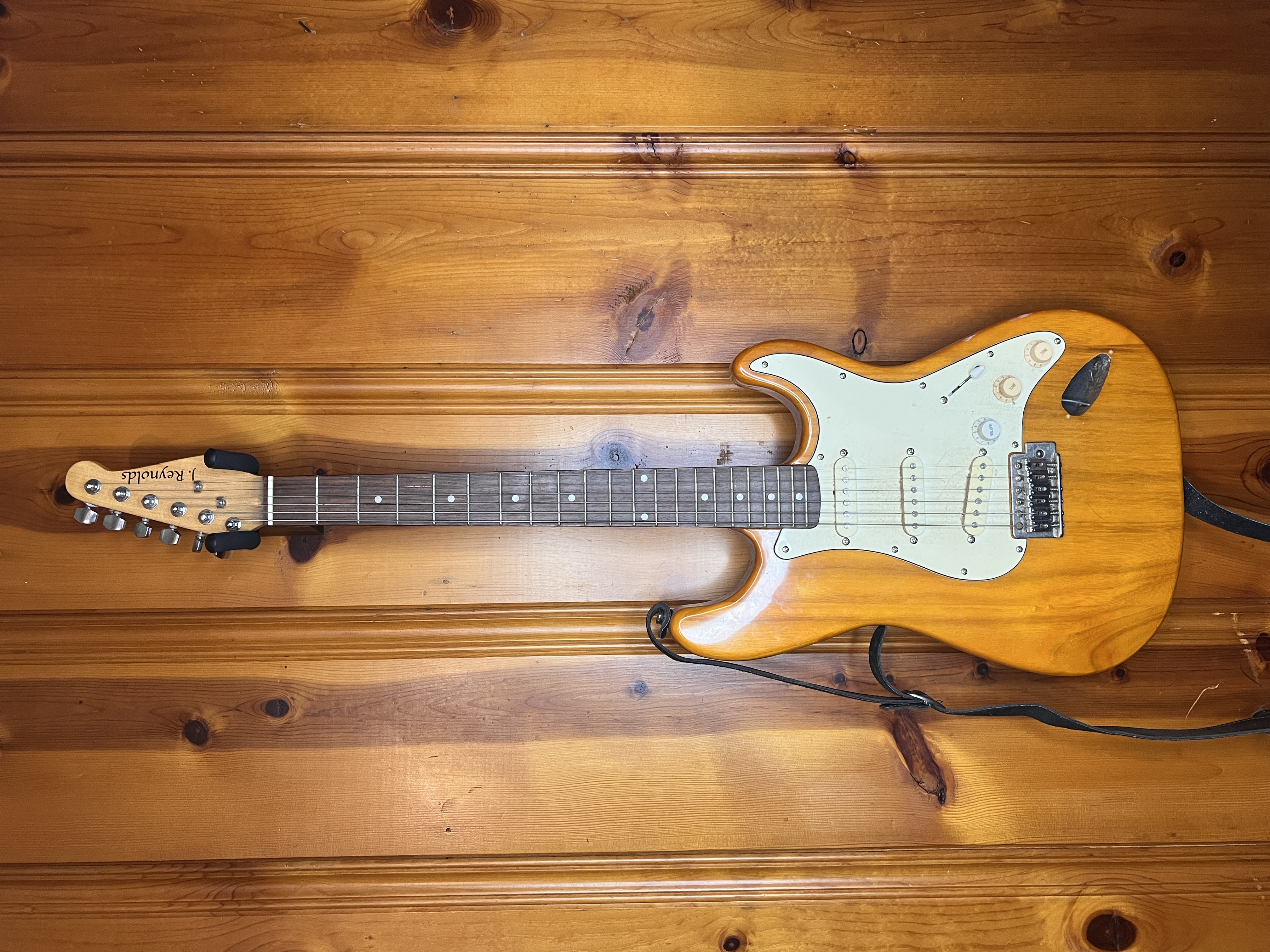 J. Reynolds Stratocaster-Style Electric Guitar, Natural Finish