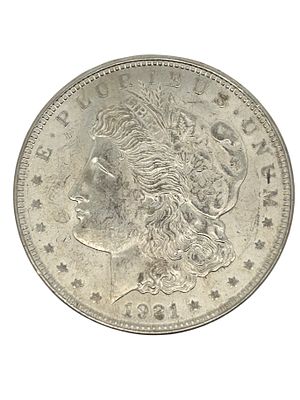 1921 Morgan Silver Dollar Unc. S/26.7-ES 
TITLE DESCRIPTION: 1921 Morgan Silver Dollar Unc 