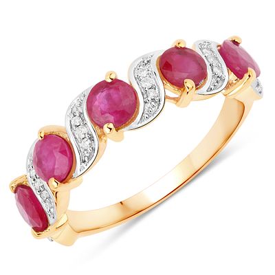 Ruby and White Diamond Ring. QJ8421/71 - OTA
Celebrate your style with this vibrant ring
