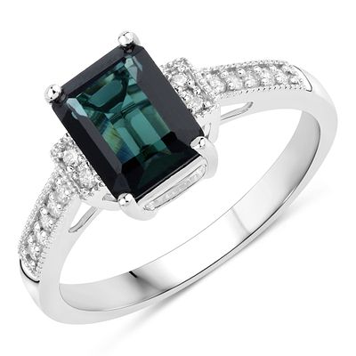 Green Tourmaline and Diamond Ring. QJ8421/63 - NLK
Discover sophisticated charm with this