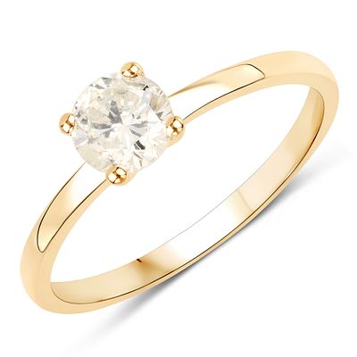 Light Brown Diamond Engagement Ring. QJ8421/84- NKA 
This classic solitaire engagement ring 