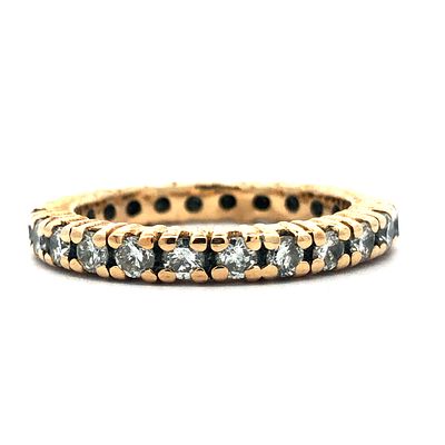 Diamond Eternity Ring. S/4-YSS 
This elegant eternity band is crafted from 14 karat yellow gold 