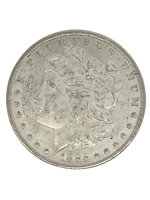 1885 O Morgan Silver Dollar BU. S/26.7-ES 
TITLE DESCRIPTION: 1885 O Morgan Silver Dollar BU 
