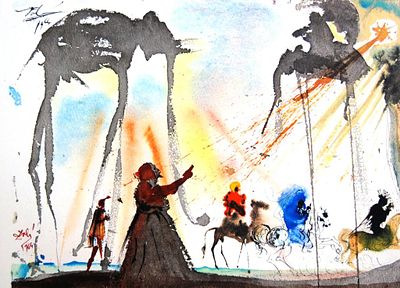 Salvador Dali Original Color Lithograph Signed
. BAT825B/19-NSS 
Description: Biblia Sacra: 