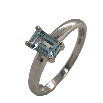 Aquamarine Ring. S/1.9-OOY 
Discover understated beauty with this elegant ring, featuring a 