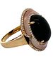 14K Onyx Mop & Diamond Ring. CJI1962/17-LAO 
This exquisite 14k yellow gold ring features a Image - 3