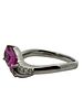 Platinum Pink Sapphire & Diamond Ring. CJI1962/6-MNLO 
This elegant platinum ring showcases a Image - 1