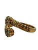 Fancy Multicolored Diamond Bypass Ring. CJI1962/9-TKY 
This elegant 14k yellow gold bypass ring Image - 1