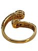 Fancy Multicolored Diamond Bypass Ring. CJI1962/9-TKY 
This elegant 14k yellow gold bypass ring Image - 2