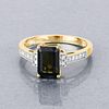 Green Tourmaline and Diamond Ring. QJ8421/62 - NLL 
Elegant green tourmaline and diamond ring Image - 1