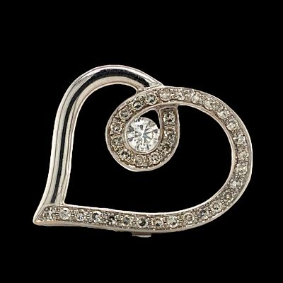 Dazzling Diamond Heart Pendant. S/2.95- TSS 
Express timeless affection with this stunning 14K 