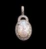 Ethiopian Opal Diamond Halo Pendant. QJ8421/131-EYO 
An extraordinary pendant showcasing a Image - 1