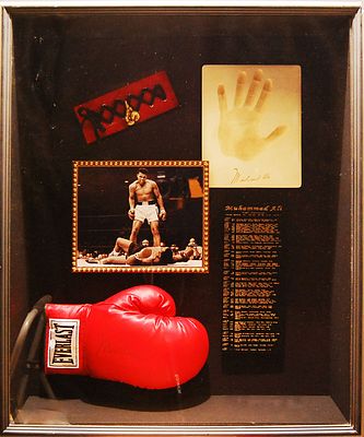 Muhammad Ali-Joe Frazier Signed Boxing Gloves
. BAT825B/15-NSSS 
Description: Ali Sports 