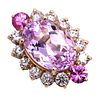 Kunzite, Sapphire and Diamond Ring. AF6947/31-MESS 
This breathtaking ring features a prominent Image - 4