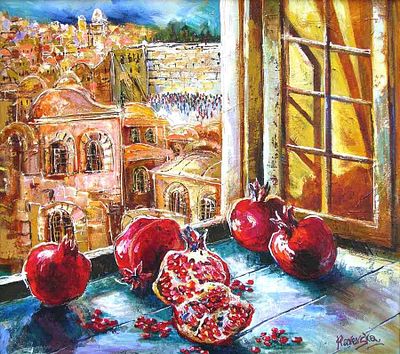 Yana Rafael Acrylic on Canvas Signed. YR625/19-KSS 
Title: Shalom 
Artist Name: Yana Rafael 