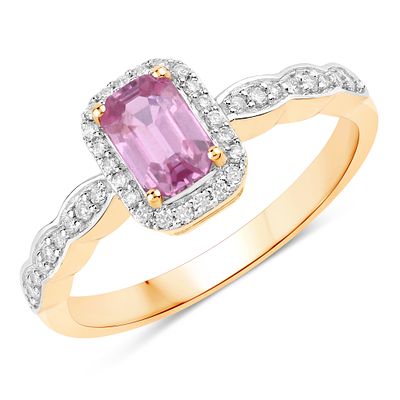 Pink Sapphire & Diamond Ring. QJ8421/52 - ENK 
Radiating with delicate color and brilliant 
