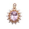 Kunzite and Diamond Pendant. AF6947/46-TYE 
Crafted in 14k yellow gold, this elegant pendant Image - 2