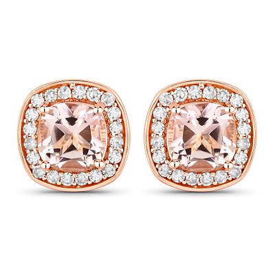 Morganite and Diamond Earrings. QJ8421/181-NEO 
These are truly beautiful and charming earrings. 