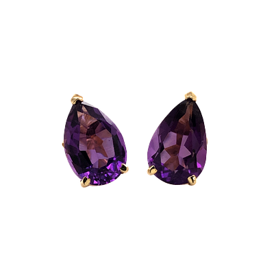Amethyst Stud Earrings. S/1.5-OSS 
Presented for auction are these charming amethyst stud 