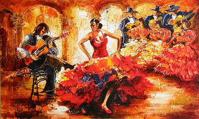 Yana Rafael Acrylic on Canvas. YR625/1-ASS 
Description: Karmen 
Artist Name: Yana Rafael 