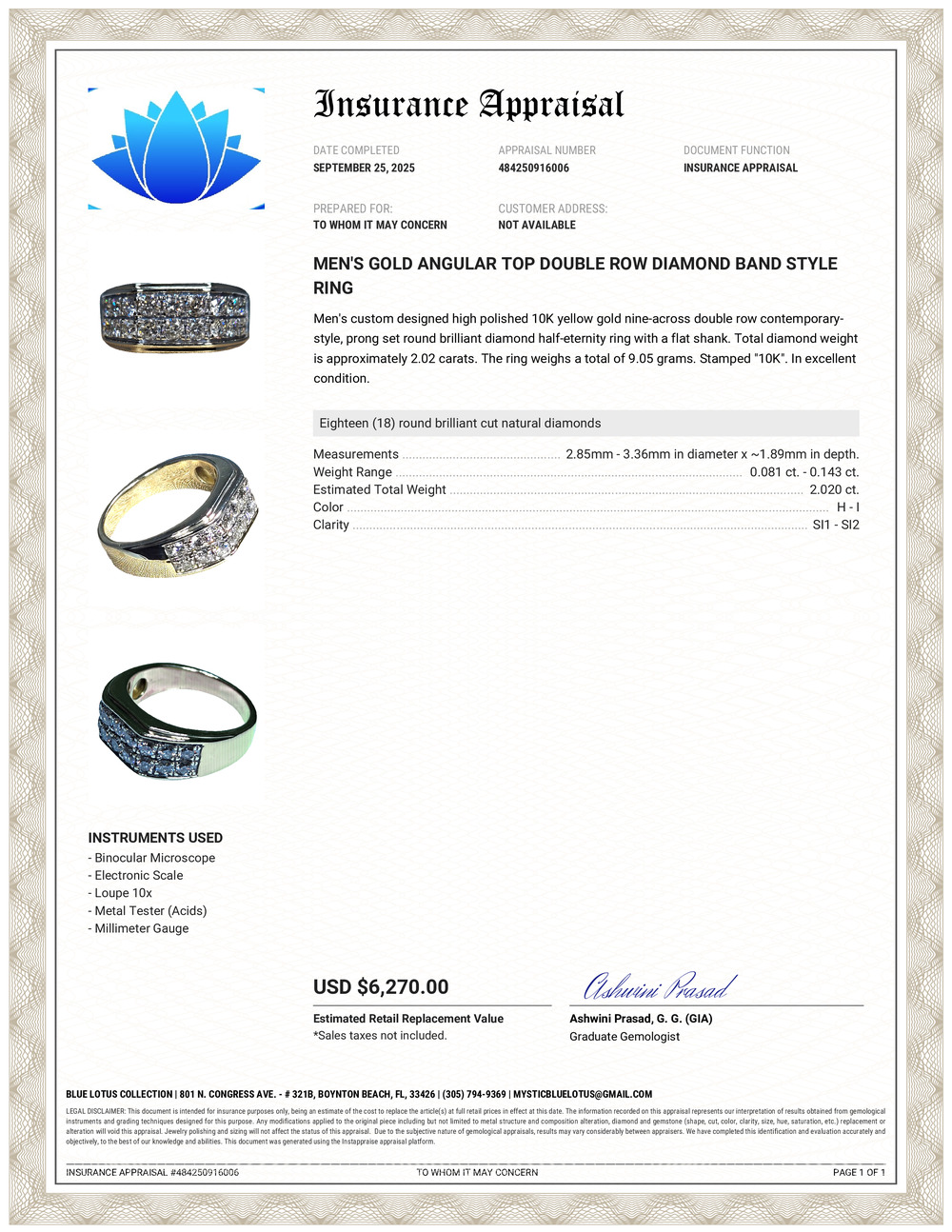 Double Line Natural Diamond Ring