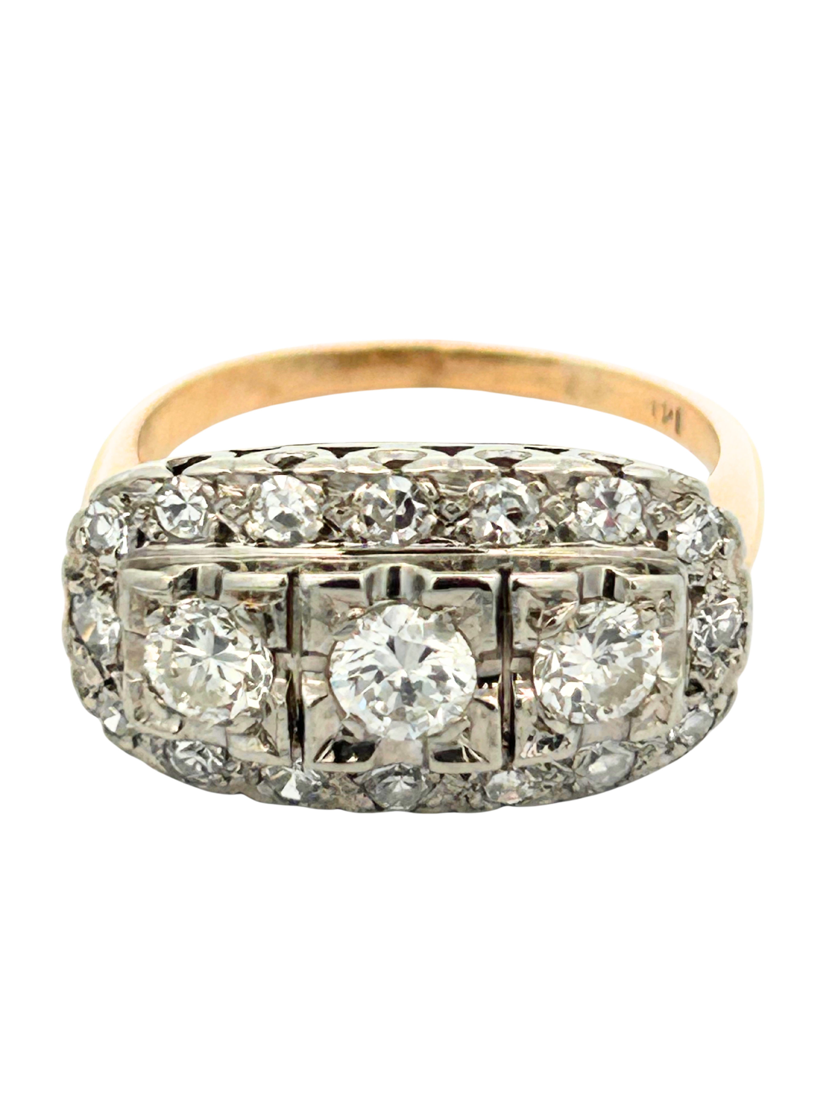14K Vintage Diamond Ring
