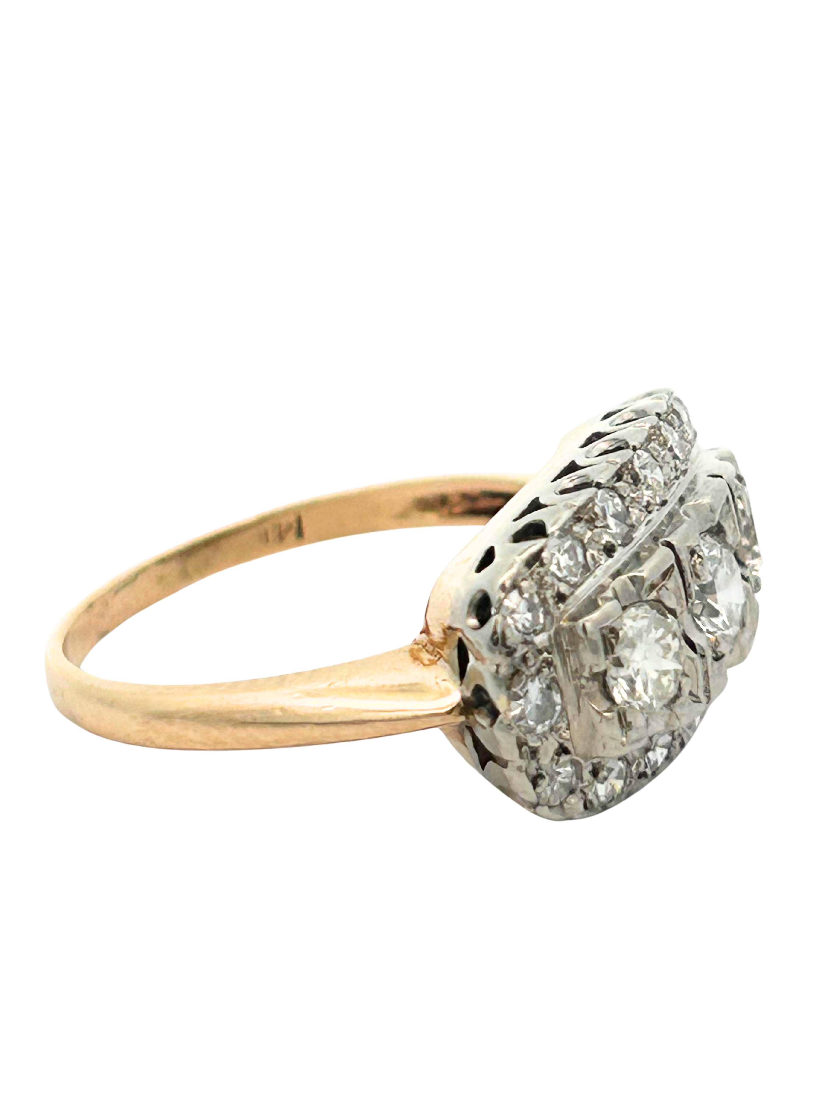 14K Vintage Diamond Ring