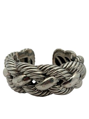 David Yurman Sterling Silver & Stainless Steel Cuff Bracelet. A bold David Yurman design 