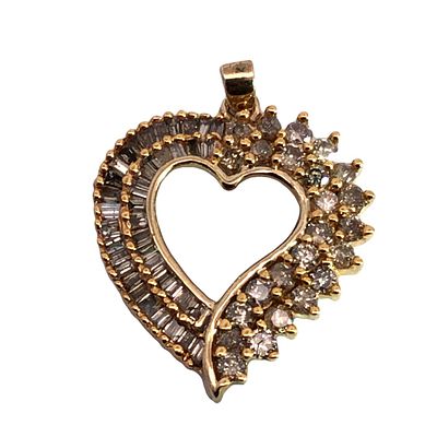 Diamond Heart Pendant. S/2.4-NSS 
This diamond heart pendant is more than just a piece of 