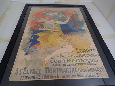 Jules Cheret Original Litho 1891. BAT725B/8-YSSS 
Description: Le Courrier Fran&ccedil;ais 
Artist 